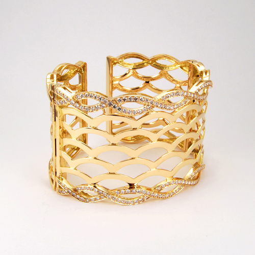 Gold Round Diamind Bracelet